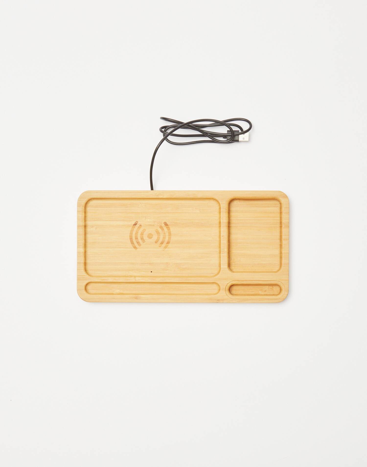 Bandeja con cargador wireless